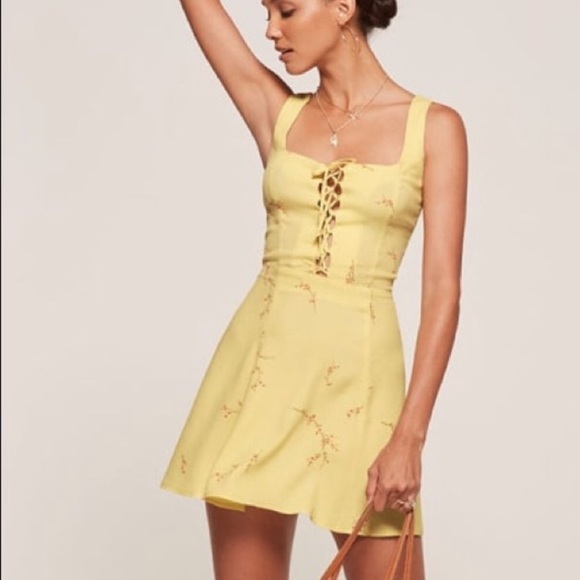 yellow dress reformation